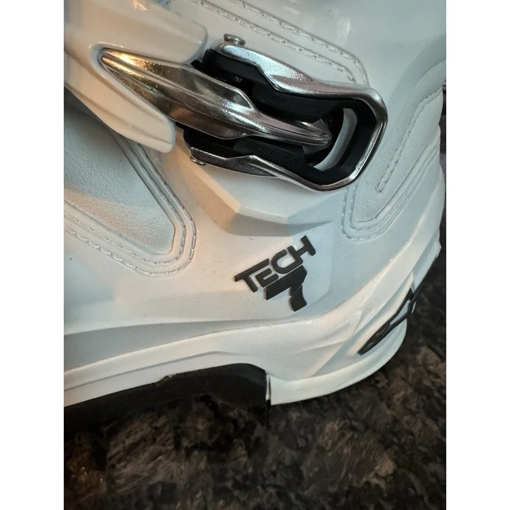 Alpinestars Tech 7 Motocross Boots Mens 11‎ White Black Dirt Bike Off-Road NEW